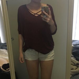 Maroon Blouse